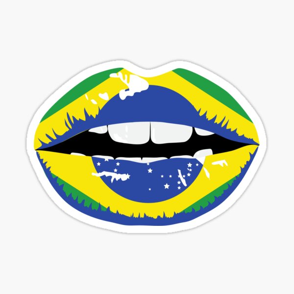 Item preview, Brazil, Brazilian flag, brazilian sexy lips designed and sold by CasaLatina.