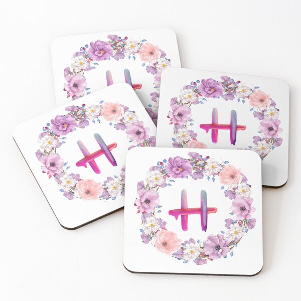 Item preview,  Floral Initial Wreath Monogram H designed and sold by bricoartv.