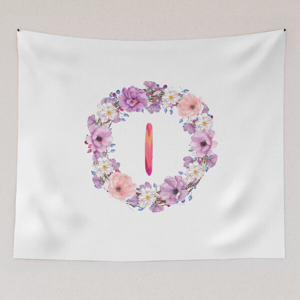 Item preview,  Floral Initial Wreath Monogram I designed and sold by bricoartv.