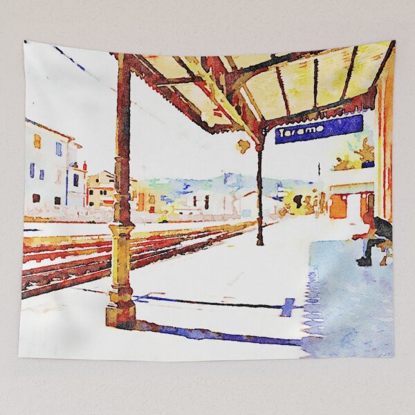 Item preview, Teramo: quay of the station designed and sold by Giuseppe Cocco.