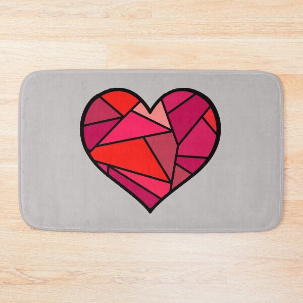 Item preview, Rock-A -Billy - Gray and Pink Love Heart Seamless Simple  Contrast Pattern designed and sold by LJWDesigns.