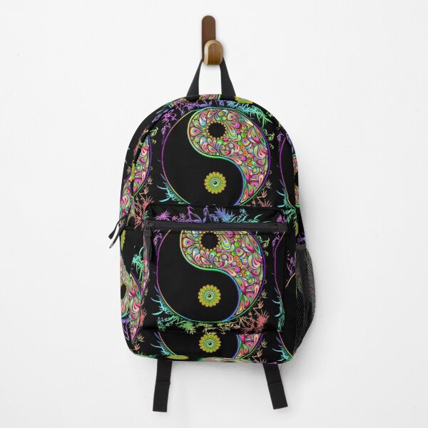 Item preview, Yin Yang Bamboo Psychedelic Rainbow Colors designed and sold by BluedarkArt.
