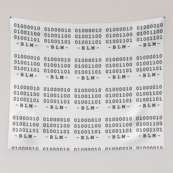 Item preview, Black Lives Matter Binary Text designed and sold by Mosef -e.