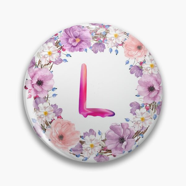 Item preview,  Floral Initial Wreath Monogram L designed and sold by bricoartv.