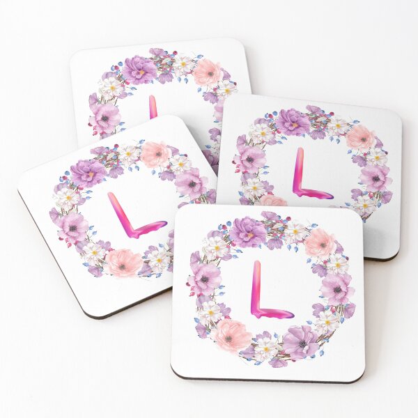 Item preview,  Floral Initial Wreath Monogram L designed and sold by bricoartv.