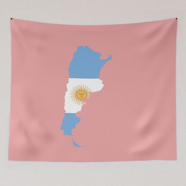 Item preview, Argentina country flag map colourfull  designed and sold by rashadat.