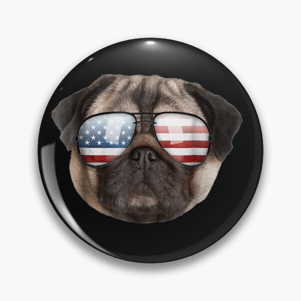 Item preview, Funny Patriotic Pug American Sunglasses Dog designed and sold by EliseJenkins.