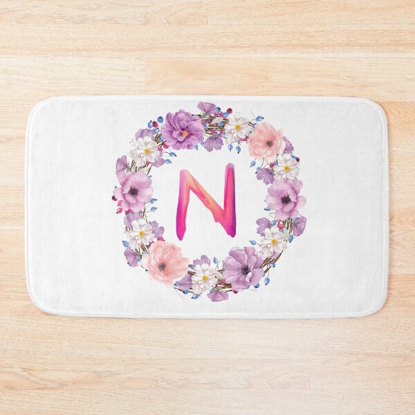Item preview,  Floral Initial Wreath Monogram N designed and sold by bricoartv.