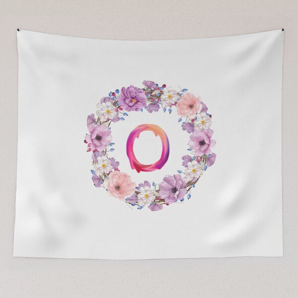 Item preview,  Floral Initial Wreath Monogram O designed and sold by bricoartv.