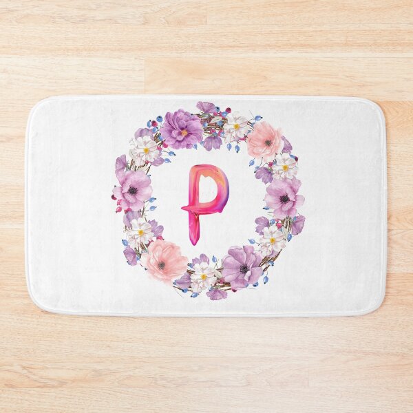Item preview,  Floral Initial Wreath Monogram P designed and sold by bricoartv.