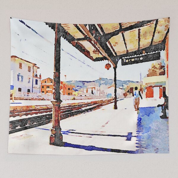 Item preview, Teramo: quay of the station designed and sold by Giuseppe Cocco.