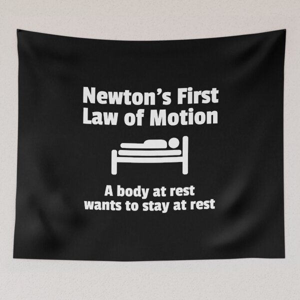 Item preview, Newton's First Law of Motion - A Body At Rest designed and sold by EstelleStar.