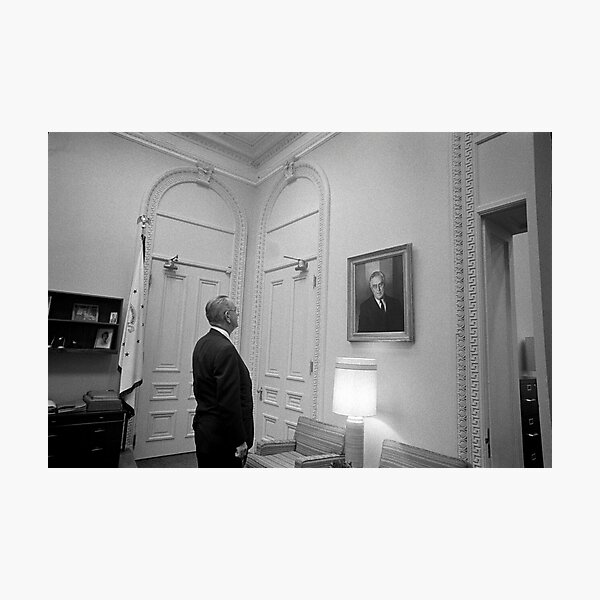 Item preview, LBJ Looking At FDR designed and sold by warishellstore.