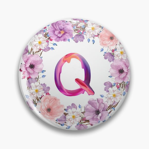 Item preview,  Floral Initial Wreath Monogram Q designed and sold by bricoartv.