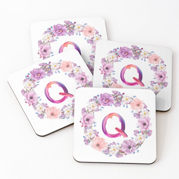 Item preview,  Floral Initial Wreath Monogram Q designed and sold by bricoartv.