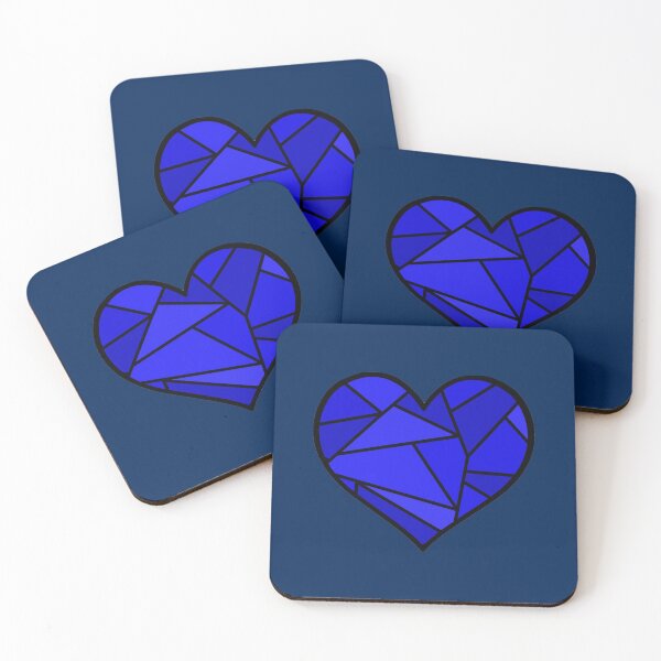 Item preview, Moody Blues Rockabilly -  Love Heart Seamless Simple Contrast Pattern designed and sold by LJWDesigns.