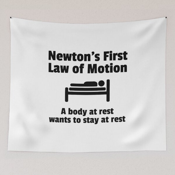 Item preview, Newton's First Law of Motion - For Sleep Lovers designed and sold by EstelleStar.