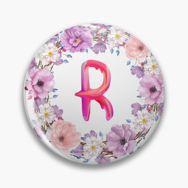 Item preview,  Floral Initial Wreath Monogram R designed and sold by bricoartv.