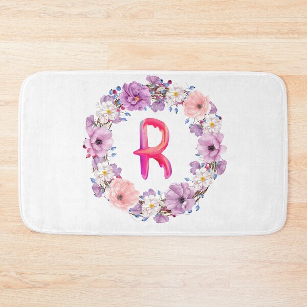 Item preview,  Floral Initial Wreath Monogram R designed and sold by bricoartv.