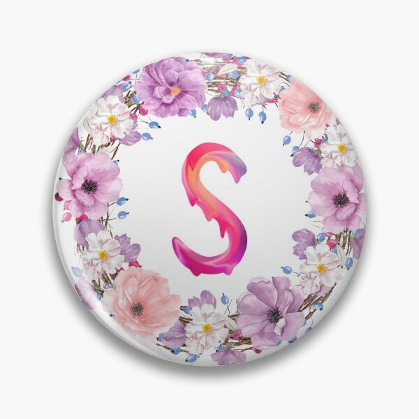 Item preview,   Floral Initial Wreath Monogram S designed and sold by bricoartv.