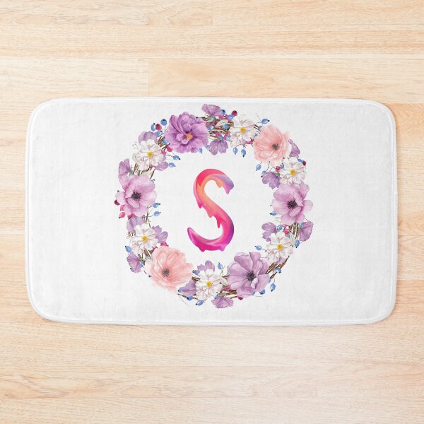 Item preview,   Floral Initial Wreath Monogram S designed and sold by bricoartv.