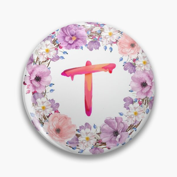 Item preview,   Floral Initial Wreath Monogram T designed and sold by bricoartv.
