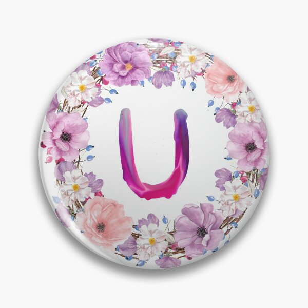 Item preview,  Floral Initial Wreath Monogram U designed and sold by bricoartv.