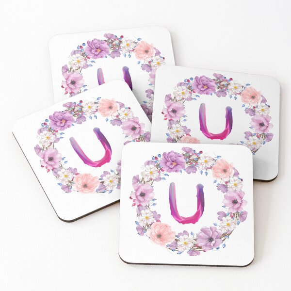 Item preview,  Floral Initial Wreath Monogram U designed and sold by bricoartv.