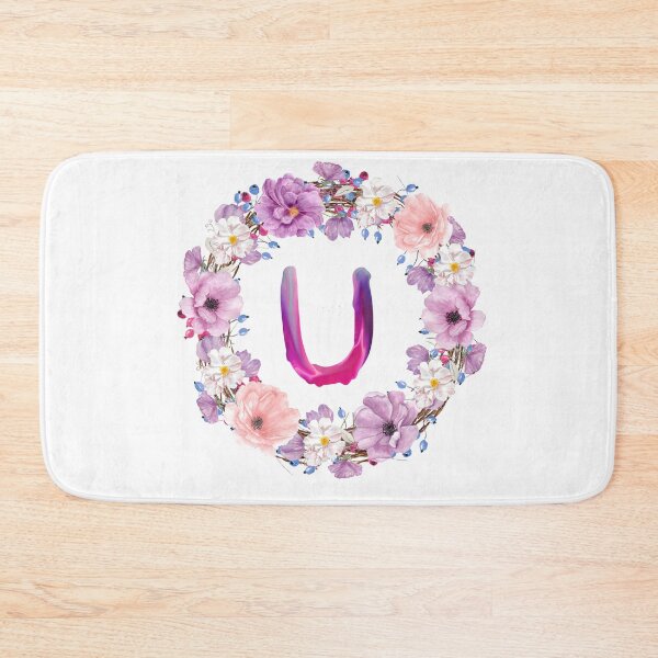 Item preview,  Floral Initial Wreath Monogram U designed and sold by bricoartv.