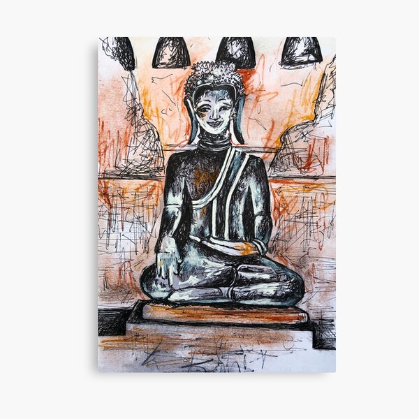 Be Happy Little Buddha - cute buddha good vibes and positivity  Art Board  Print for Sale by wwgkqhvasg93