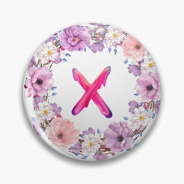 Item preview,   Floral Initial Wreath Monogram X designed and sold by bricoartv.