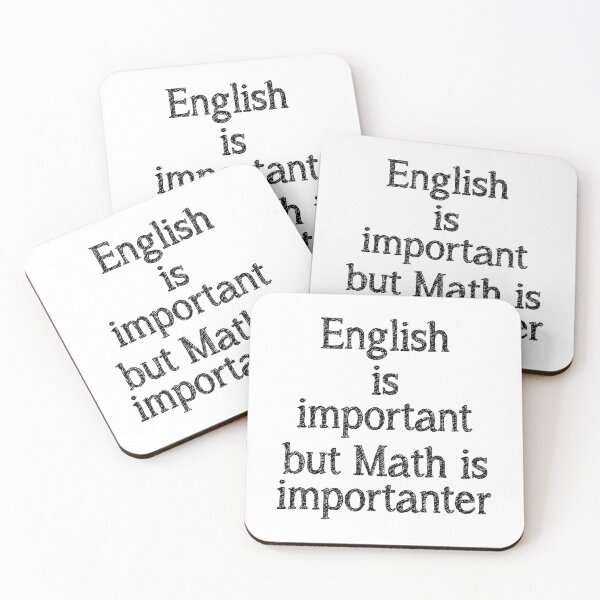 Item preview, English is important but math is importanter designed and sold by rodmendonca.