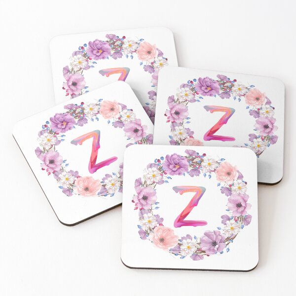 Item preview,  Floral Initial Wreath Monogram Z designed and sold by bricoartv.