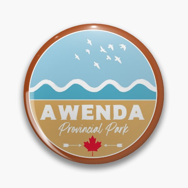Item preview, Awenda Provincial Park Ontario Canada - Retro Lake Beach Wave  designed and sold by palmettodigital.