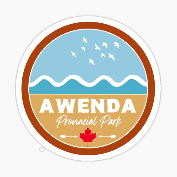Item preview, Awenda Provincial Park Ontario Canada - Retro Lake Beach Wave  designed and sold by palmettodigital.