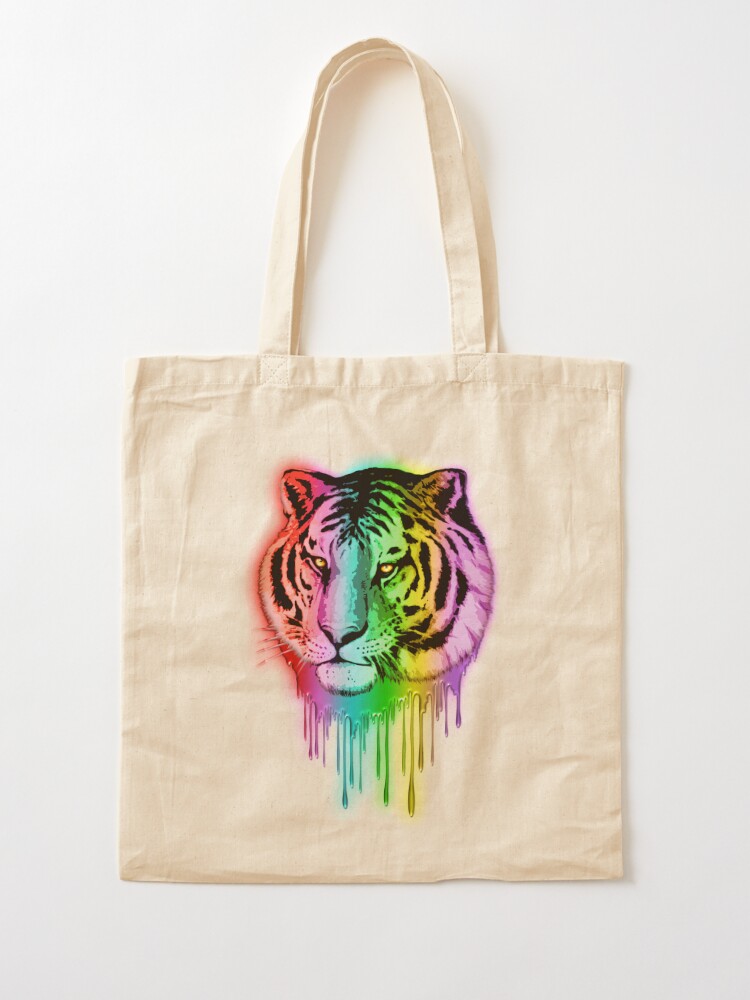 Rainbow Tiger Tote Bag