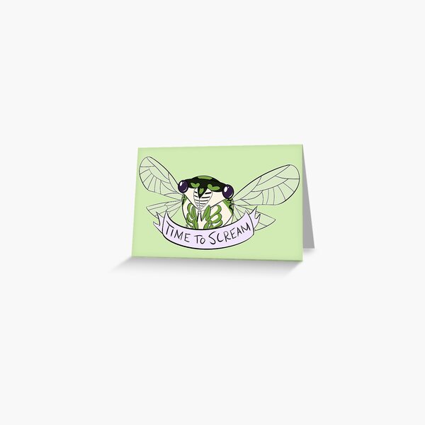 Time To Scream Greeting Card