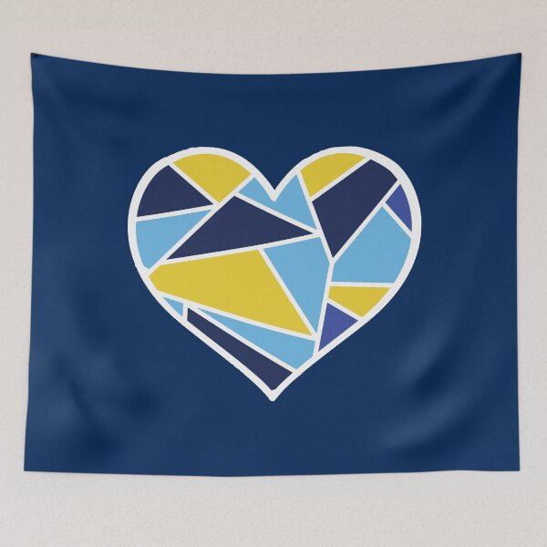 Item preview, Summer Nights Rockabilly -  Love Heart Seamless Contrast Stained Glass Pattern designed and sold by LJWDesigns.