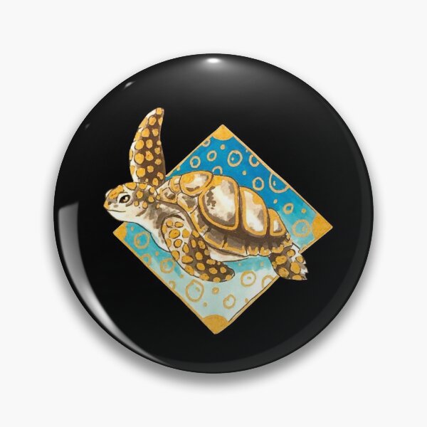 Item preview, Summer Sea Turtle on Diamond Background  designed and sold by Lady-Lilac.