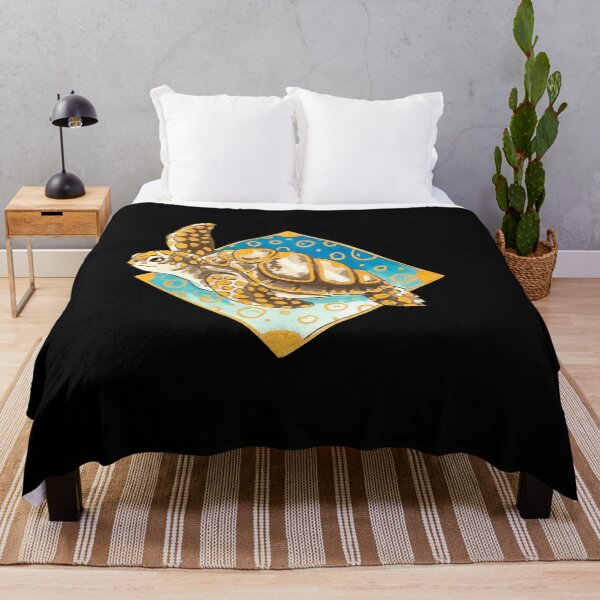 Item preview, Summer Sea Turtle on Diamond Background designed and sold by Lady-Lilac.