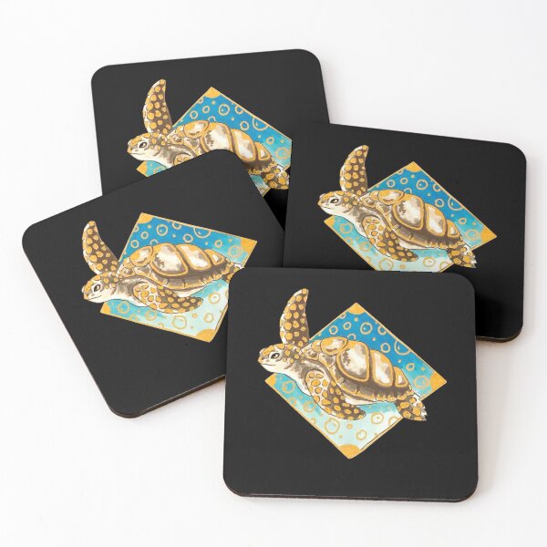 Item preview, Summer Sea Turtle on Diamond Background  designed and sold by Lady-Lilac.