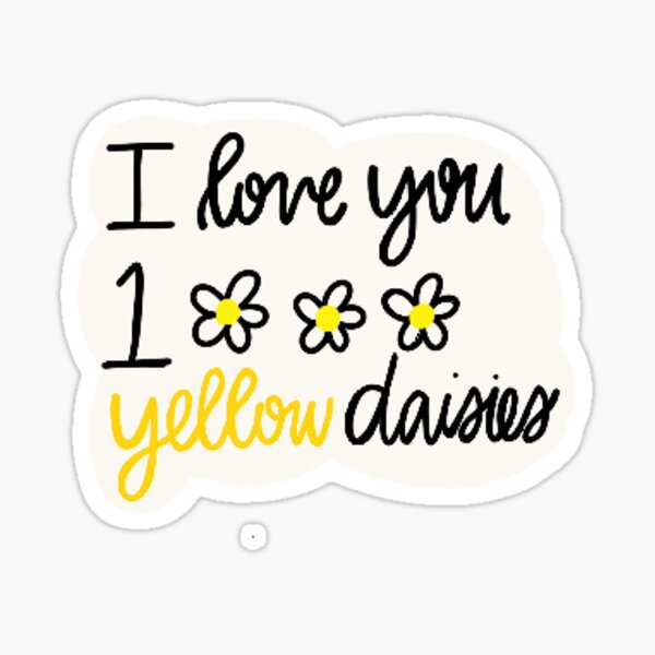 Item preview, I love you 1000 yellow daisies designed and sold by haileyruderman.