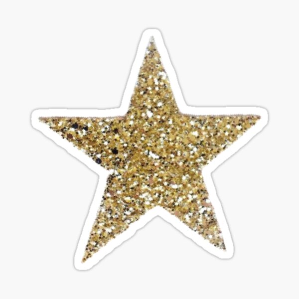 "Glitter Gold Star" Sticker by ansleyelisa Redbubble