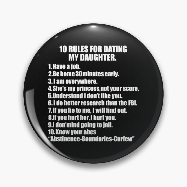 Item preview, 10 rules for dating my Daughter Protective Father Dad Father's Day designed and sold by losttribe.
