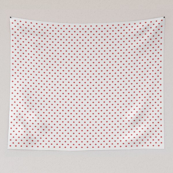 Item preview, Canadian Flag | Pattern White BG Leaf Red designed and sold by Oliveirallan.