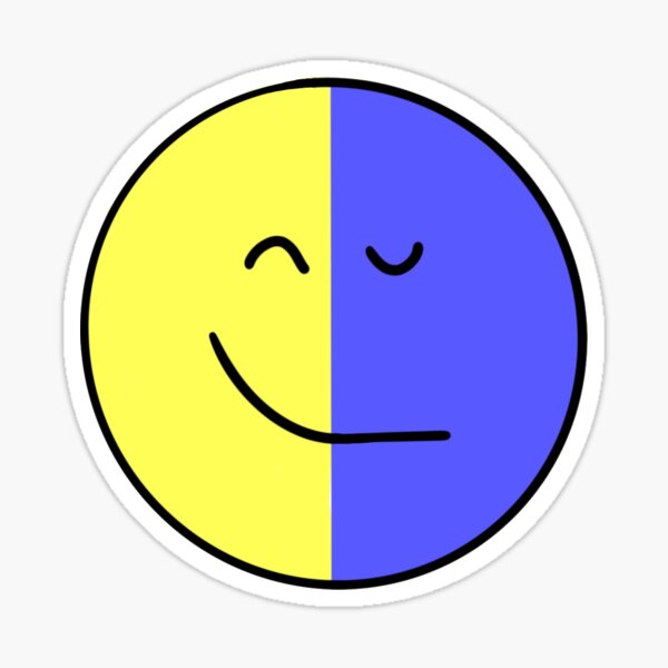 happy-and-sad-face-sticker-for-sale-by-oliviadeer1-redbubble