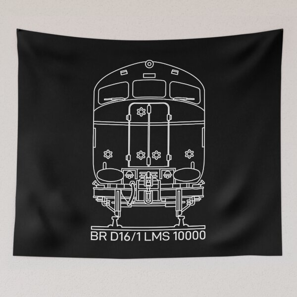 Item preview, LMS 10000 British Rail D16/1 Prototype Diesel Locomotive Train Blueprint Art Present designed and sold by Maljonic.