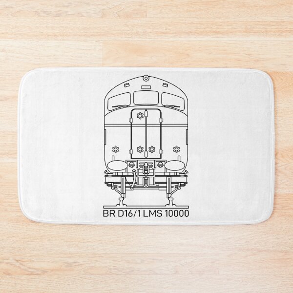 Item preview, LMS 10000 British Rail D16/1 Prototype Diesel Locomotive Train Blueprint Art Present designed and sold by Maljonic.