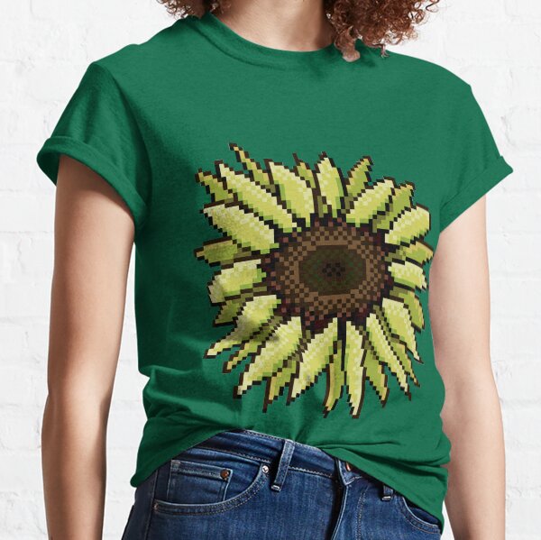 Retro Pixel Sunflower Classic T-Shirt