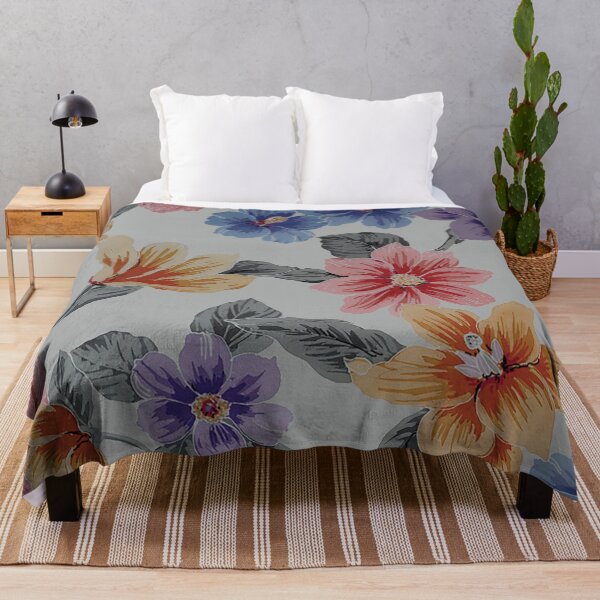 Item preview, Batik Flowers on Cream Ground designed and sold by Leslie Rogers Todder.